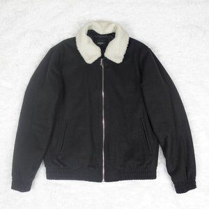 Men's Forever 21 Sherpa Bomber Jacket - L
